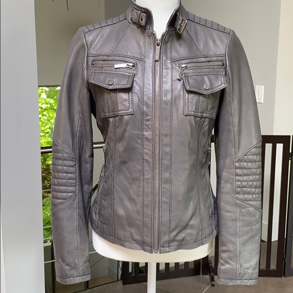 Michael Michael Kors 100%Leather Moto Jacket